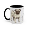 11oz Pug Mug, Black, left side view