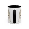 11oz Puggle Mug, Black, back view