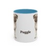 11oz Puggle Mug, Light Blue, front view