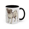 11oz Puggle Dog Mom Mug, Black, right side view