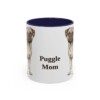 11oz Puggle Dog Mom Mug, Navy, front view