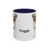 11oz Puggle Mug, Navy, front view