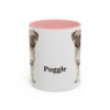 11oz Puggle Mug, Pink, front view