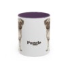 11oz Puggle Mug, Purple, front view