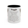 11oz Puggle Mug, Black, front view