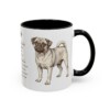11oz Puggle Mug, Black, right side view