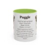 11oz Puggle Mug, Light Green, front view