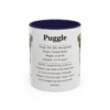 11oz Puggle Mug, Navy, front view