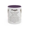 11oz Puggle Mug, Purple, front view