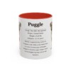 11oz Puggle Mug, Red, front view