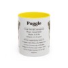 11oz Puggle Mug, Yellow, front view