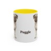 11oz Puggle Mug, Yellow, front view
