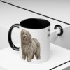 11oz Puli Dog Dad Mug, Black, lifestyle photo