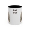 11oz Puli Dog Dad Mug, Black, front view