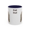 11oz Puli Dog Dad Mug, Navy, front view