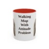 11oz Funny Puli Mug, Red, front view