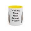 11oz Funny Puli Mug, Yellow, front view