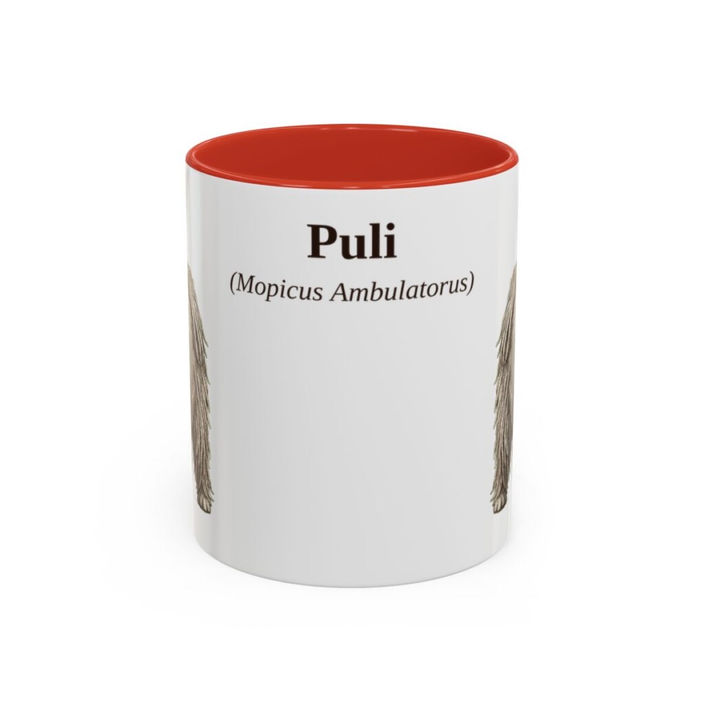 11oz-puli-mug-latin-red 11oz Puli Latin Mug, Red, front view
