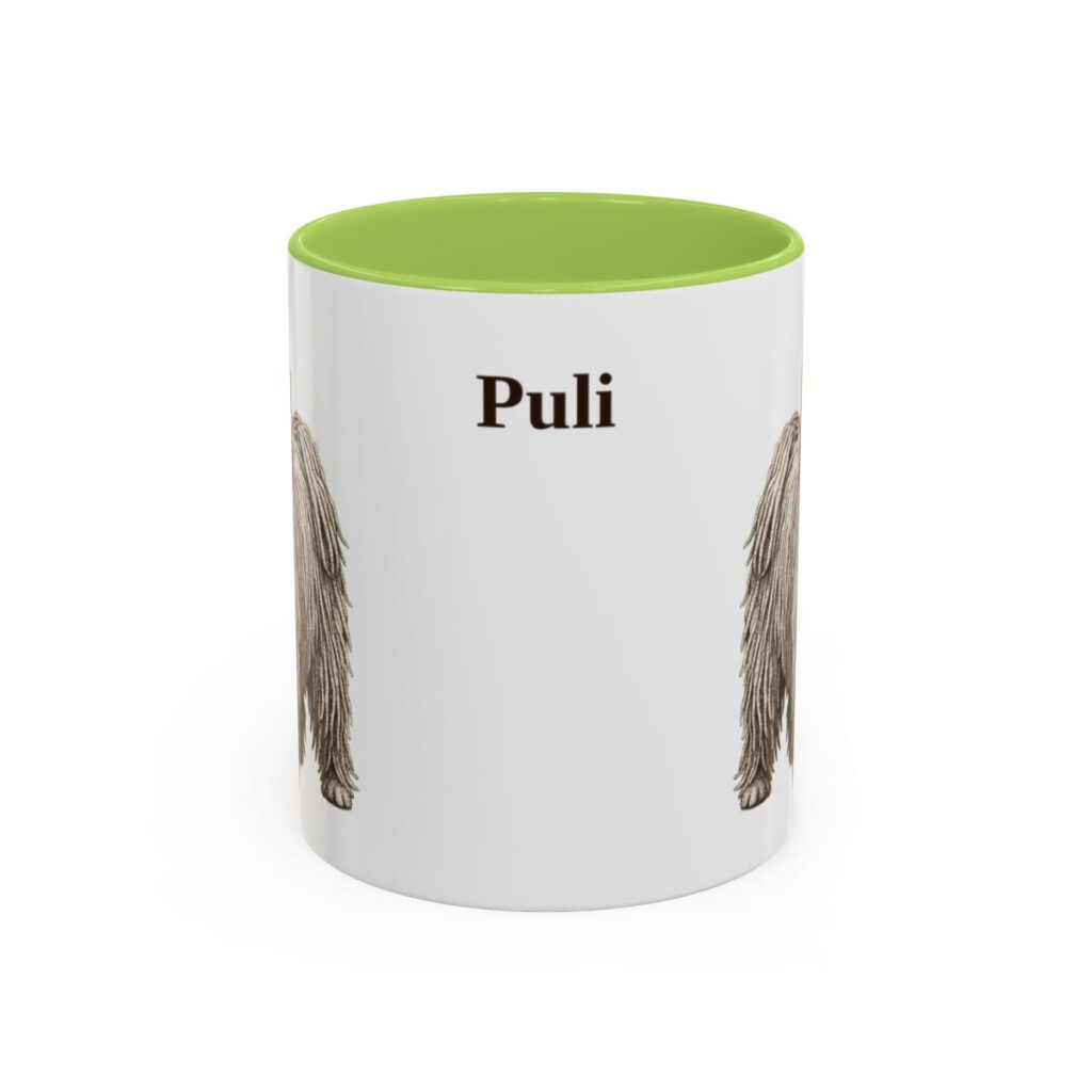 11oz-puli-mug-light-green 11oz Puli Mug, Light Green, front view