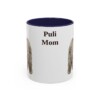 11oz Puli Dog Mom Mug, Navy, front view