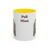 11oz Puli Dog Mom Mug, Yellow, front view