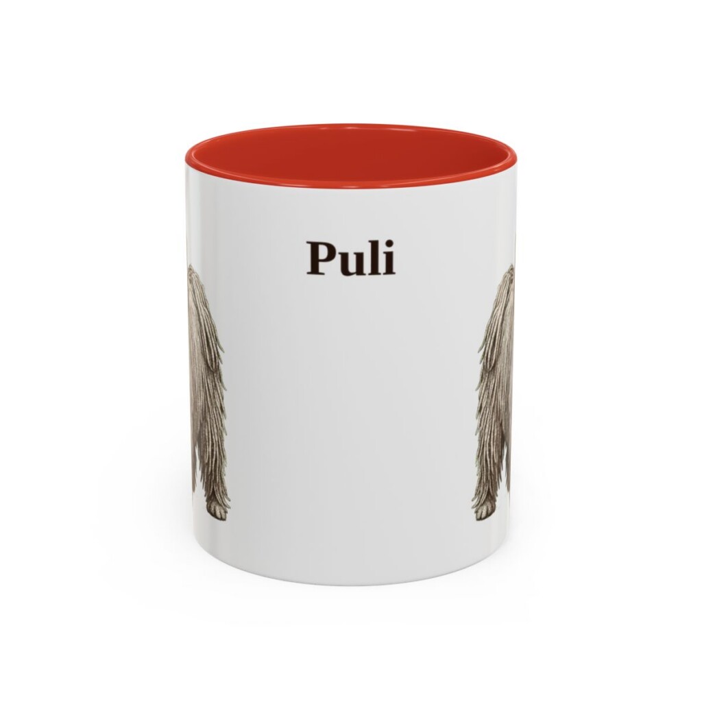 11oz-puli-mug-red 11oz Puli Mug, Red, front view