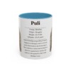 11oz Puli Mug, Light Blue, front view