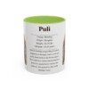 11oz Puli Mug, Light Green, front view