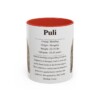 11oz Puli Mug, Red, front view
