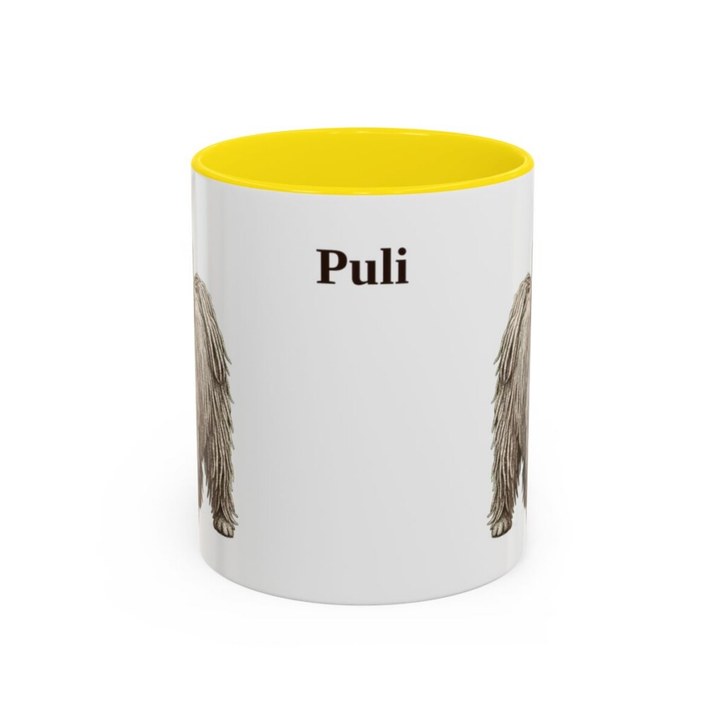 11oz-puli-mug-yellow 11oz Puli Mug, Yellow, front view