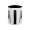 11oz Pumi Dog Dad Mug, Black, back view