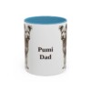 11oz Pumi Dog Dad Mug, Light Blue, front view