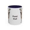 11oz Pumi Dog Dad Mug, Navy, front view