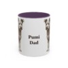 11oz Pumi Dog Dad Mug, Purple, front view
