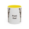 11oz Pumi Dog Dad Mug, Yellow, front view