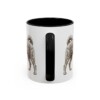 11oz Funny Pumi Mug, Black, back view
