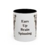 11oz Funny Pumi Mug, Black, front view
