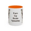 11oz Funny Pumi Mug, Orange, front view