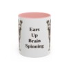 11oz Funny Pumi Mug, Pink, front view