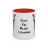 11oz Funny Pumi Mug, Red, front view