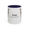 11oz Pumi Latin Mug, Navy, front view