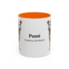 11oz Pumi Latin Mug, Orange, front view