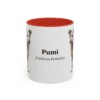 11oz Pumi Latin Mug, Red, front view