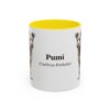 11oz Pumi Latin Mug, Yellow, front view