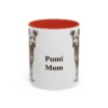 11oz-pumi-mug-mom-red 11oz Pumi Dog Mom Mug, Red, front view
