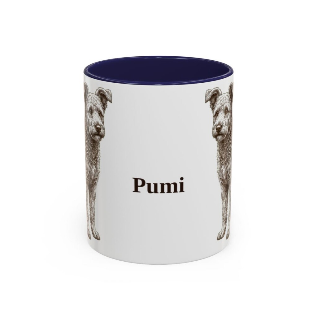 11oz Pumi Mug, Navy, front view