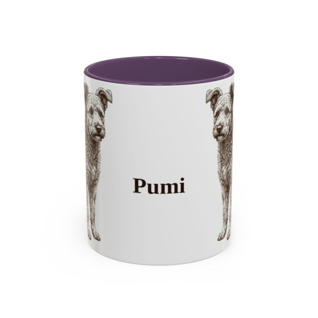11oz Pumi Mug, Purple, front view