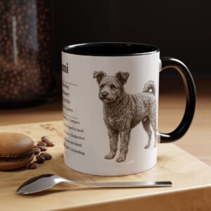 11oz Pumi Mug, Black, lifestyle photo