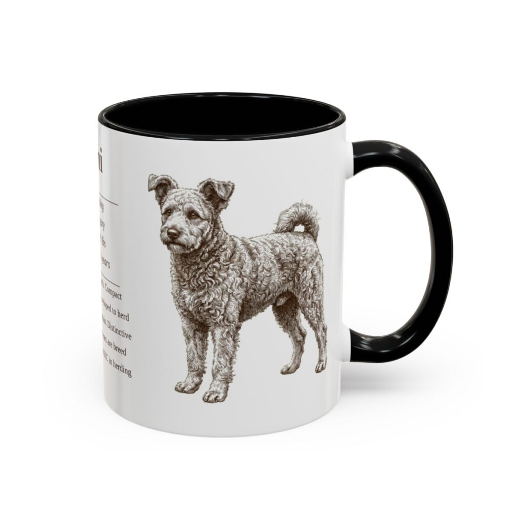 11oz Pumi Mug, Black, right side view