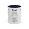 11oz Pumi Mug, Navy, front view
